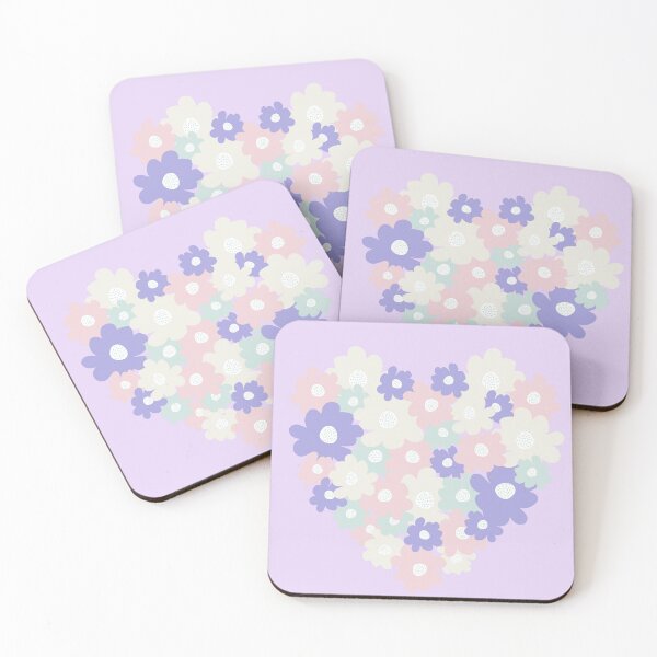Item preview, Spring Heart pastels designed and sold by Claudia S. Design.