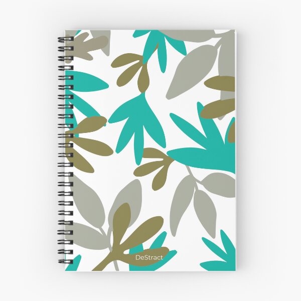 Item preview, Abstract Leaf Pattern, Teal & Neutral designed and sold by DeStract.