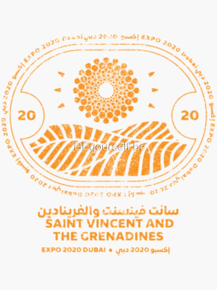 "Logo of Saint Vincent and The Grenadines EXPO 2020" Sticker by