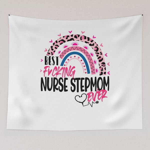 Artikelvorschau, Beste Krankenschwester Stiefmutter aller Zeiten Muttertag Krankenschwestern Tag Leopard entworfen und verkauft von EasyPrintGift.