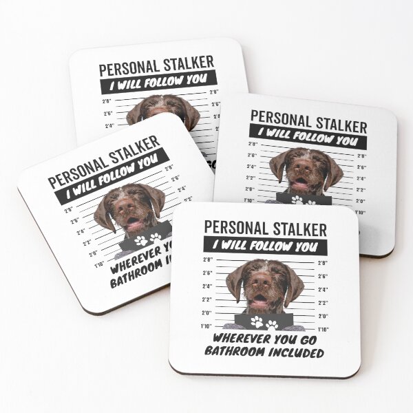 Item preview, Personal Stalker Dog – German Wirehaired Pointer designed and sold by More Cute Dogs.