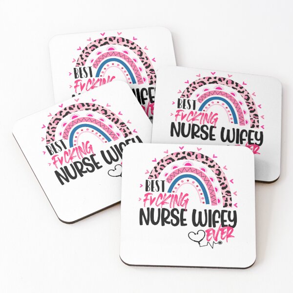 Artikelvorschau, Best Nurse Wifey Ever Mothers Day Nurses Day Leopard Rainbow entworfen und verkauft von EasyPrintGift.