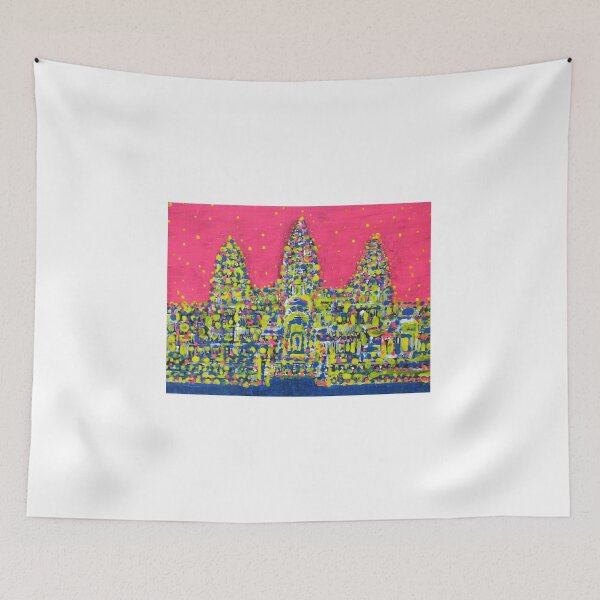Item preview, ANGKOR WAT - acrylic painting designed and sold by lautir.