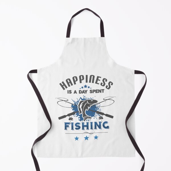 Item preview, Happiness is a day spent fishing. designed and sold by Umiska.