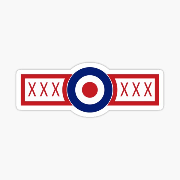 Vista previa del artículo con la obra «Escuadrón No. 29 de la Real Fuerza Aérea», diseñado y vendido por wordwidesymbols.