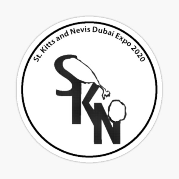 "Logo of St. Kitts and Nevis EXPO 2020" Sticker by btscapricorn | Redbubble