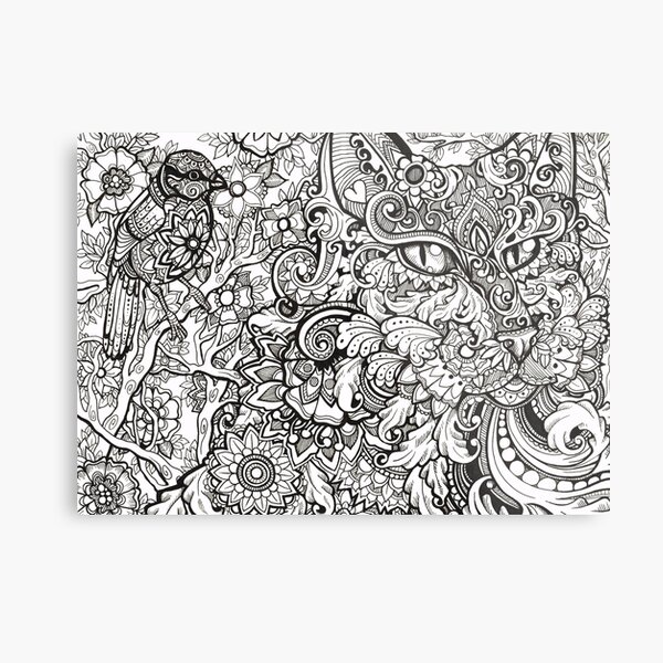 Mister Kitty Metal Print