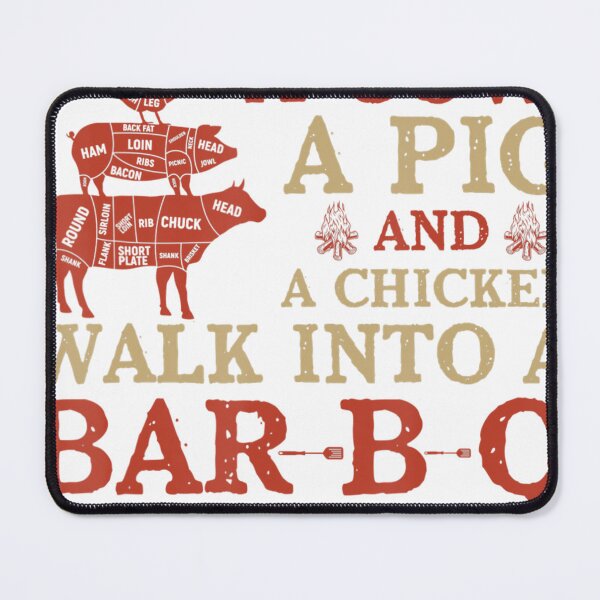 Item preview, A Cow A Pig And A Chicken Barbecue Vintage designed and sold by ortmanxgzela.