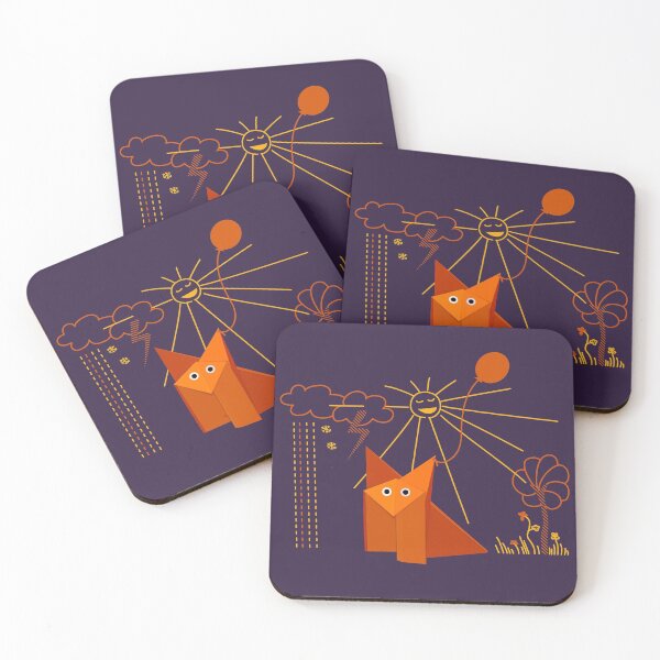 Item preview, Cute Origami Fox Is Happy designed and sold by Boriana Giormova.