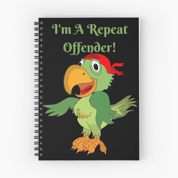Item preview, I'm A Repeat Offender, Cute Pirate Parrot Shirt designed and sold by Koffeecrisp.