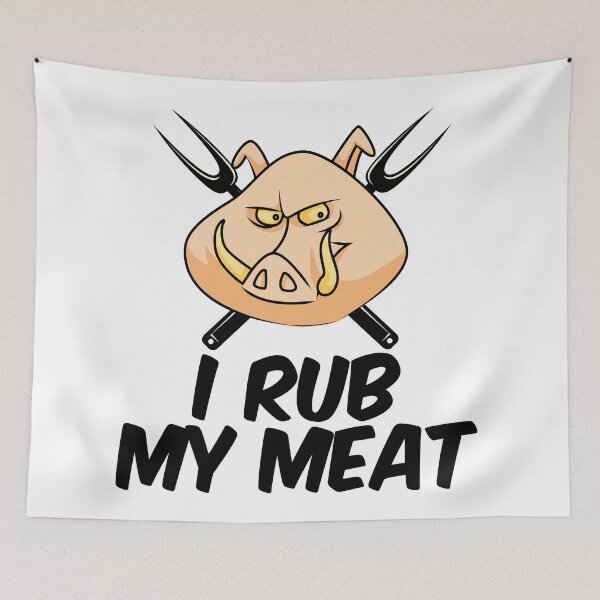 Item preview, I RUB MY MEAT designed and sold by pedrolealmkt.