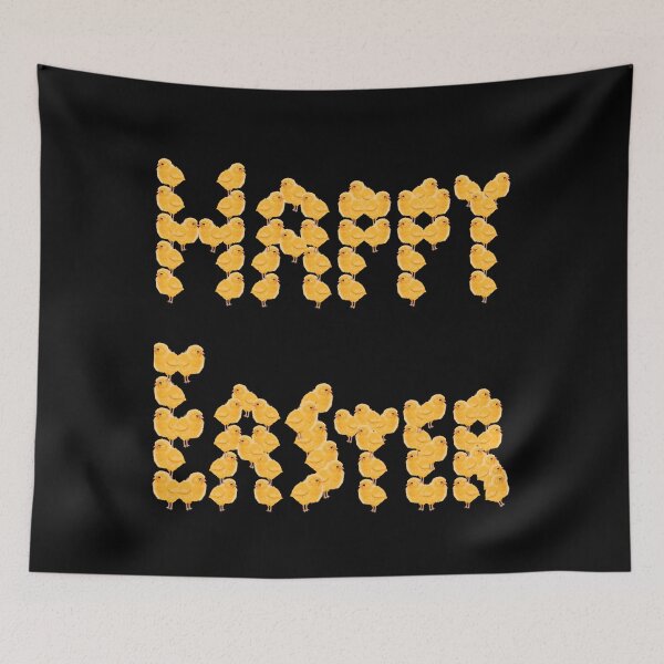 Item preview, Happy Easter Made Of Chicks! (in black) | Easter Chicks | Funny Easter designed and sold by CosmicStory.