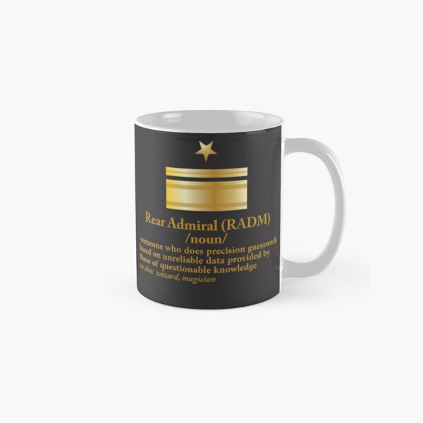 8 oz. Black Ceramic Admiral's Coffee Mug