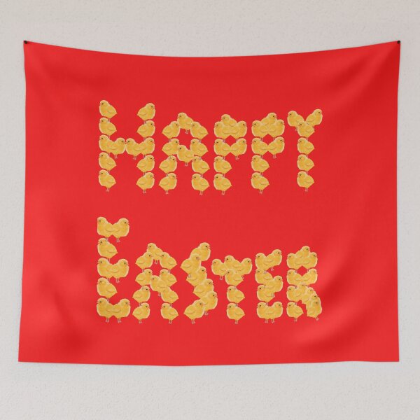 Item preview, Happy Easter Made Of Chicks! (in red) | Easter Chicks | Funny Easter designed and sold by CosmicStory.
