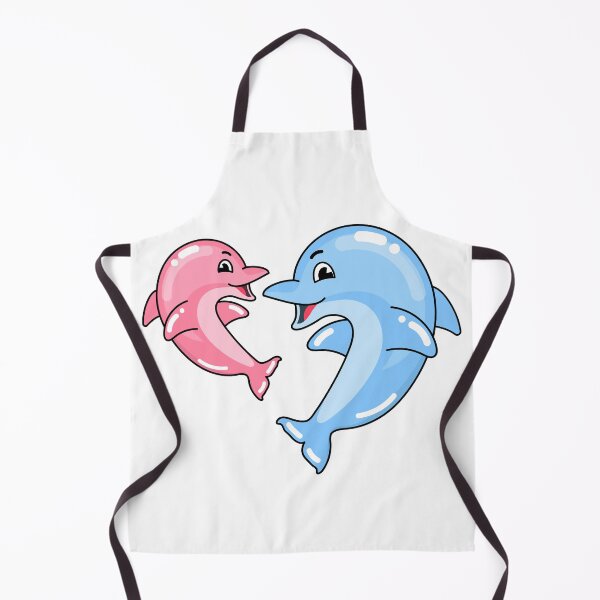 Item preview, Pink And Blue Glitter Dolphins Cute designed and sold by KimoStudio.