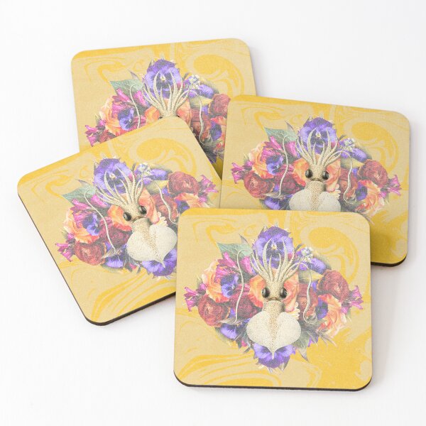 Item preview, Vintage Squid with Flowers designed and sold by Trish Dish.