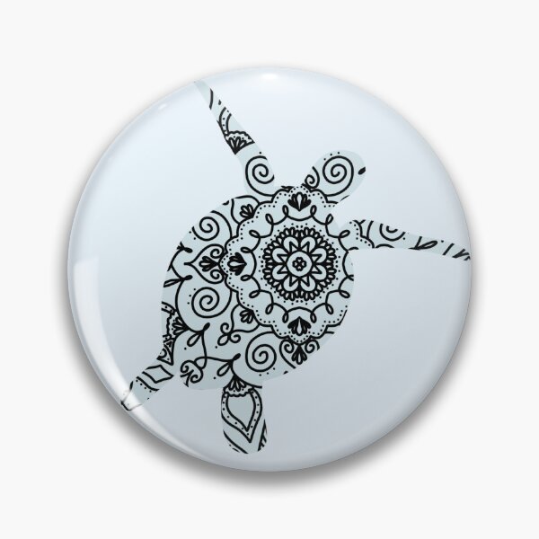 Item preview, Light Blue Mandala Turtle designed and sold by Justina Designs.