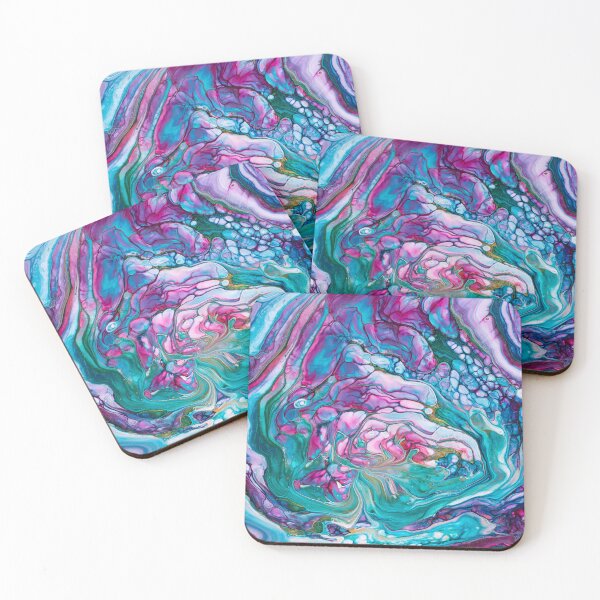 Item preview, Abstract Art Acrylic Fluid Painting with stunning colors designed and sold by mhfoto.