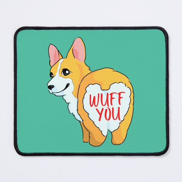 Item preview, Heart Butt Cute Corgi Says Wuff You designed and sold by Cawaiico.