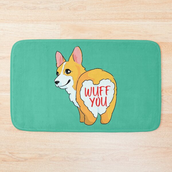 Item preview, Heart Butt Cute Corgi Says Wuff You designed and sold by Cawaiico.
