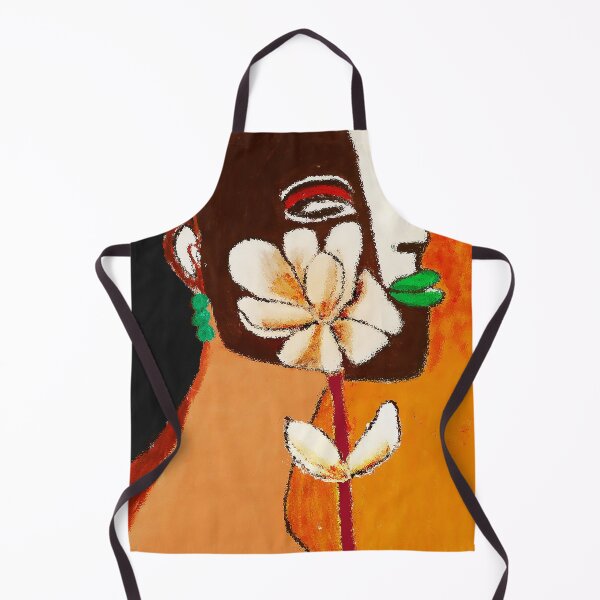 Item preview, Woman with Green Lips White Flower Fine Art designed and sold by mcgee56.