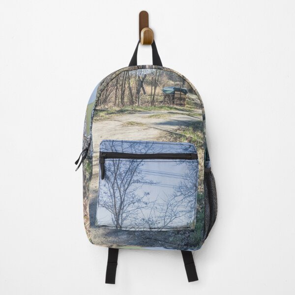Item preview, Dirt road that leads over old weathered railway tracks in the forest designed and sold by Ingo Menhard.