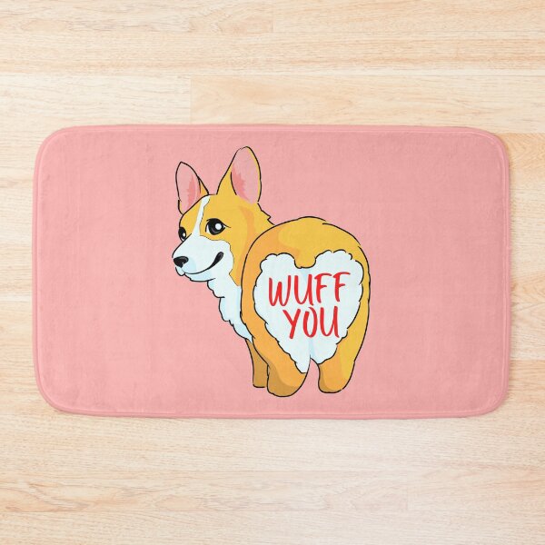 Item preview, Heart Butt Cute Corgi Says Wuff You Pack of 4s designed and sold by Cawaiico.