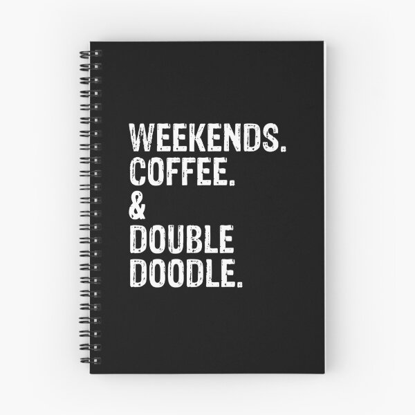 Item preview, Weekends Coffee and Double Doodle Funny Dog Gift  designed and sold by Guarddogdrive.