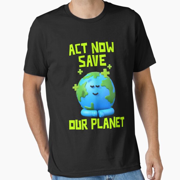 Artikel-Vorschau von  Earth Day T-Shirt, Act now save our Planet, Geschenk für Naturliebhaber, Naturliebhaber, Ökologe, Planetenschützer, niedliches Earth Day Shirt., designt und verkauft von DesignedBySnip.