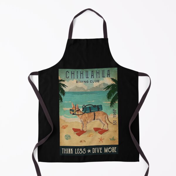 Item preview, Chihuahua dog diving scuba beach quotes designed and sold by Douglafa.