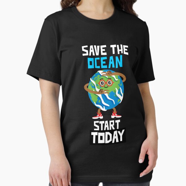 Artikel-Vorschau von  Earth Day T-Shirt, Save the Ocean Start heute, Geschenk für Naturliebhaber, Naturliebhaber, Ökologe, Planetenschützer, süßes Earth Day Shirt., designt und verkauft von DesignedBySnip.