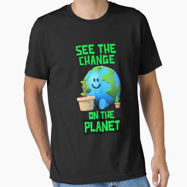 Artikel-Vorschau von  Tag der Erde T-Shirt, sehen Sie die Veränderung auf dem Planeten, Geschenk für Naturliebhaber, Naturliebhaber, Ökologe, Planetenschützer, süßes Tag der Erde-Shirt., designt und verkauft von DesignedBySnip.