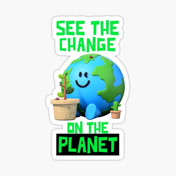 Artikel-Vorschau von  Tag der Erde T-Shirt, sehen Sie die Veränderung auf dem Planeten, Geschenk für Naturliebhaber, Naturliebhaber, Ökologe, Planetenschützer, süßes Tag der Erde-Shirt., designt und verkauft von DesignedBySnip.