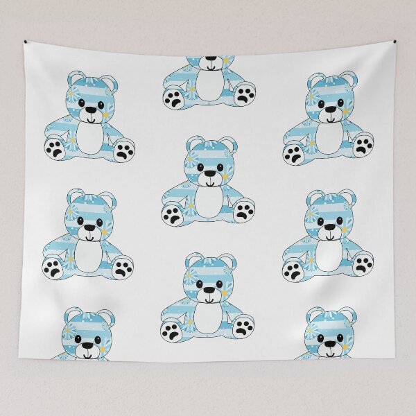 Item preview, cuddly little teddy (floral edition) designed and sold by ShipsinParadise.