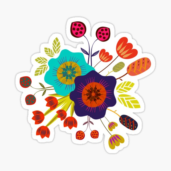 Magical night garden Sticker