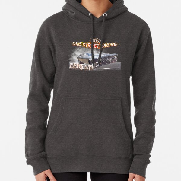 Oversized Speed Chaser Moto Print Hoodie