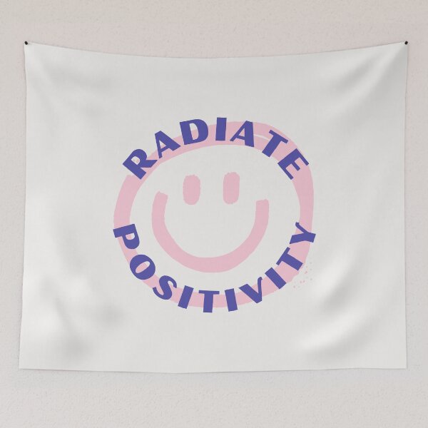 Item preview, Radiate Positivity - Smile Face - Pink designed and sold by heyluckyseven.