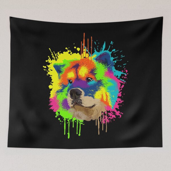 Artikelvorschau, Splash Art Chow-Chow-Hundeliebhaber-Geschenk-Idee entworfen und verkauft von MichelleQiana.