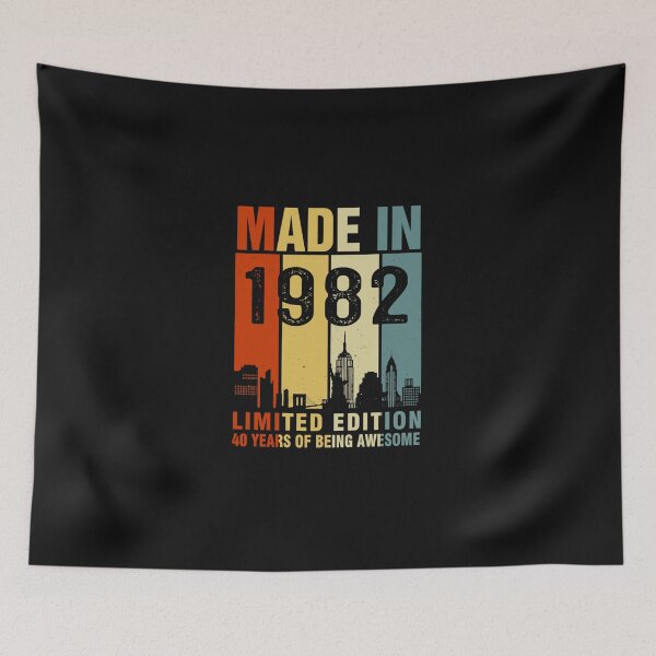 Item preview, Made In 1982 Limited Edition 40 Years Of Being Awesome Essential T-Shirt designed and sold by CepedaTercero.