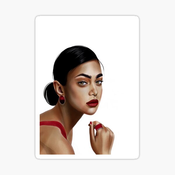Girl in Red Pegatina