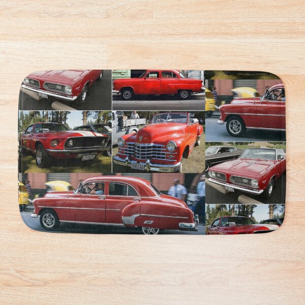 Artikelvorschau, Oldish Classic Vintage Red Cars Montage Set #7 entworfen und verkauft von Krispsm.