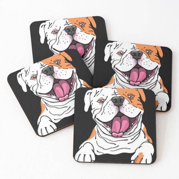 Item preview, Cute Smiling American Bulldog English Puppy Dog Lover designed and sold by RJ-Art.