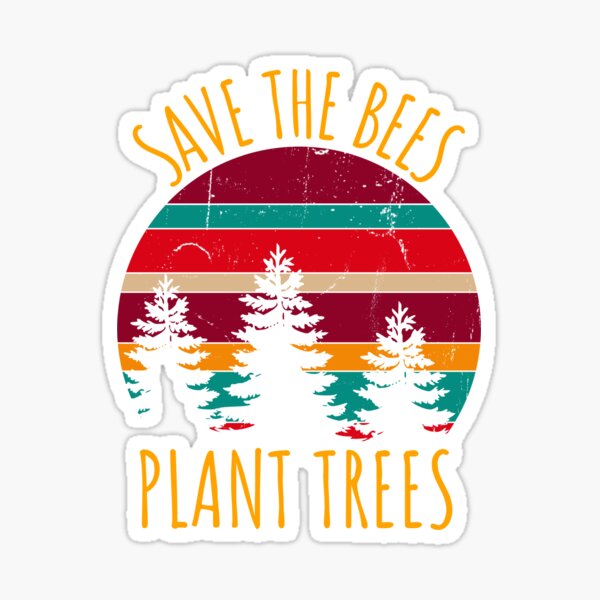 Artikel-Vorschau von  Earth Day T-Shirt, Save the Bees Plant Trees, Geschenk für Naturliebhaber, Naturliebhaber, Ökologe, Planetenschützer, niedliches Earth Day Shirt., designt und verkauft von DesignedBySnip.