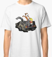 CALVIN AND HOBBES DELOREAN Classic T-Shirt
