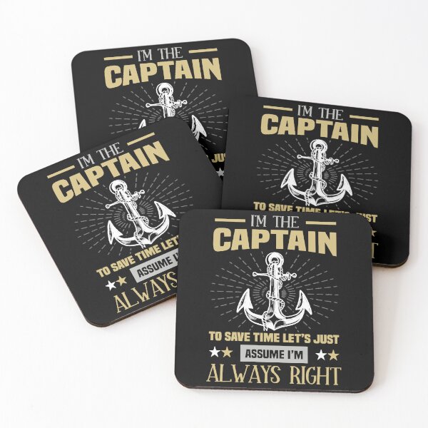 Item preview, I'm The Captain Boaters Boating Sailor Quote designed and sold by HannahNaarah.