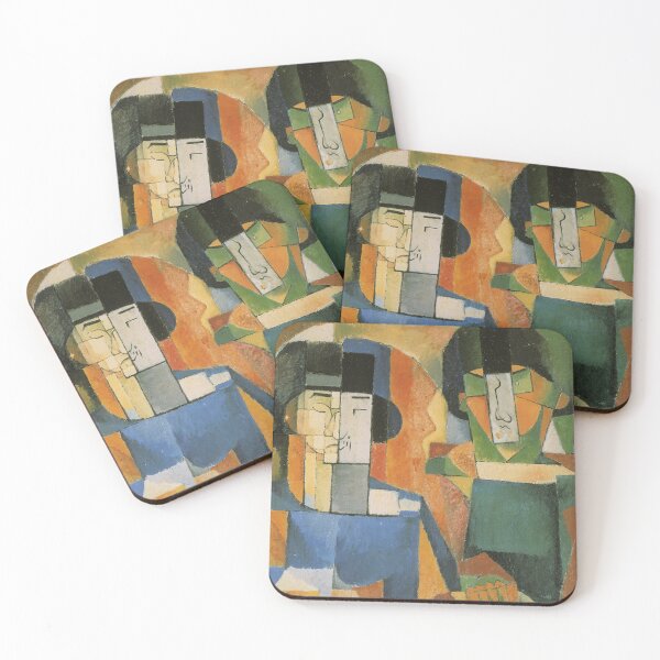 Item preview, Portrait de Messieurs Kawashima et Foujita by Diego Rivera - Vintage art designed and sold by RickE.