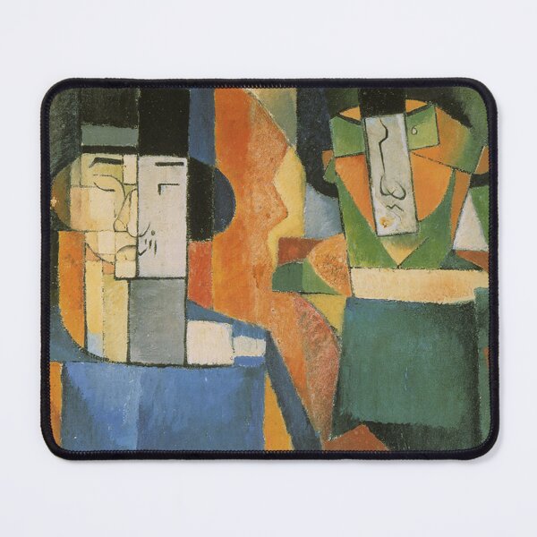 Item preview, Portrait de Messieurs Kawashima et Foujita by Diego Rivera - Vintage art designed and sold by RickE.