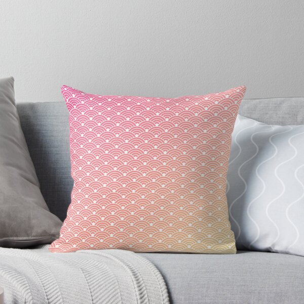 Item preview, Seigaiha Pattern in Pink Yellow Gradient designed and sold by Takeda-art.