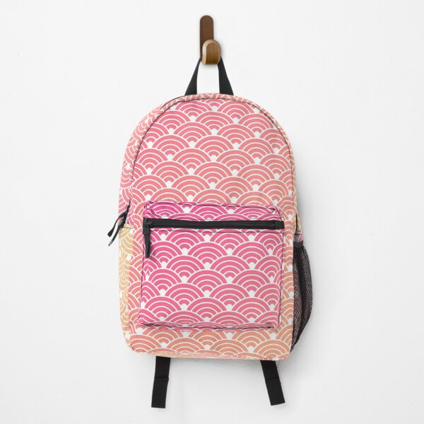 Item preview, Seigaiha Pattern in Pink Yellow Gradient designed and sold by Takeda-art.
