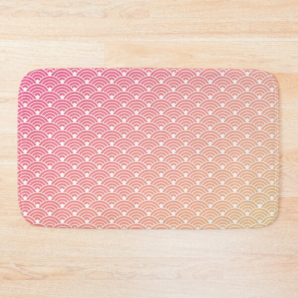Item preview, Seigaiha Pattern in Pink Yellow Gradient designed and sold by Takeda-art.
